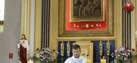Uroczystość wprowadzenia relikwii św.Jana Pawła II i Msza Święta dziękczynna za tegoroczne zbiory 26.08.2023